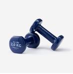 Fitness dumbbells pair 2 x 2 kg navy blue, Sport en Fitness, Fitnessmaterialen, Ophalen of Verzenden, Zo goed als nieuw, Dumbbell