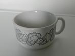vintage soepkoppen wit grijs groentedecor made in Engeland, Ophalen, Zo goed als nieuw, Aardewerk, Overige stijlen