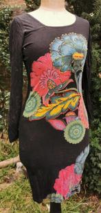 Jurk retro vintage alternatief hippie klassiek sexy ibiza, Ophalen of Verzenden, Zo goed als nieuw, Maat 36 (S), Onder de knie