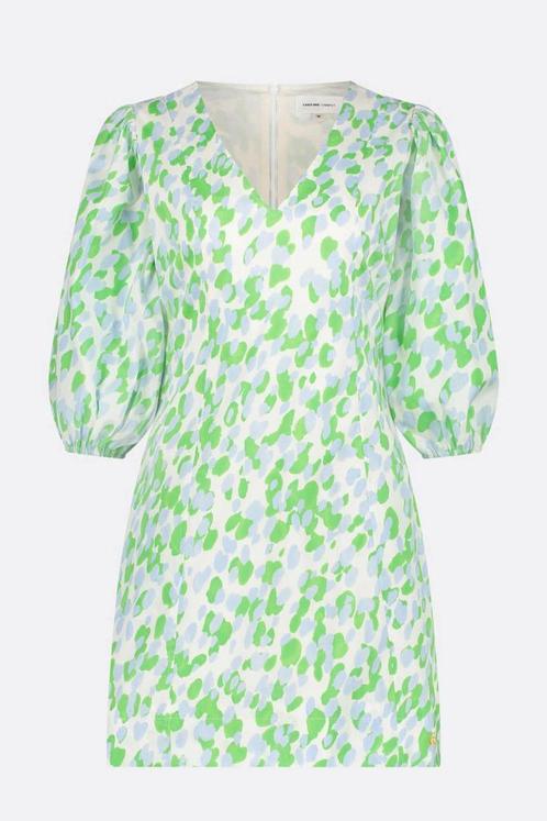 Fabienne Chapot jurk Iris Dress all over print groen/wit 44, Kleding | Dames, Jurken, Zo goed als nieuw, Maat 42/44 (L), Overige kleuren