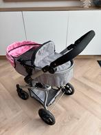 Bayer Poppenwagen Lichtgrijs/Roze - Zwenkwielen, Ophalen of Verzenden, Zo goed als nieuw, Overige typen