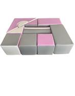 Zachte Bouwstenen Set - Roze/Grijs, Kinderen en Baby's, Speelgoed | Bouwstenen, Ophalen, Nieuw, Overige merken