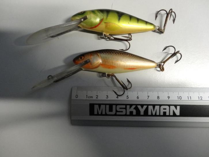 Kunstaas: Salmo Perch 8 Floating Super Deep Runner Pluggen, Watersport en Boten, Hengelsport | Roofvissen, Gebruikt, Overige typen