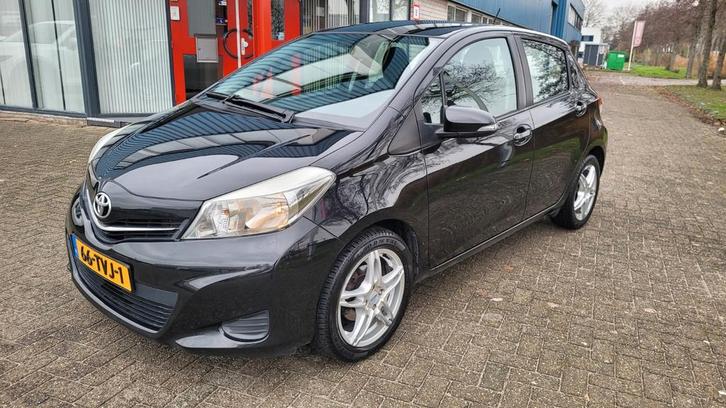 Toyota Yaris 1.0 12V Vvt-i 5DR 2012 Zwart/navi/camera/clima!, Auto's, Toyota, Bedrijf, Yaris, ABS, Achteruitrijcamera, Airbags