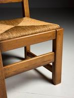 Set van 6 eetkamerstoelen vintage, Ophalen, Zo goed als nieuw, Bruin, Vijf, Zes of meer stoelen