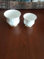 Royal Albert 2 bloempotten van Val d 'or 2 maten, Ophalen of Verzenden