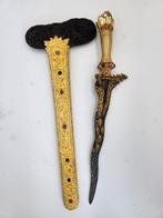 Keris Bali Seselet 5 Luk Wos Wutah Godohan Goldplated KTB94, Antiek en Kunst, Verzenden