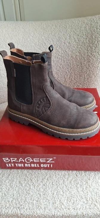 Braqeez chelsea boots bruin maat 34 beschikbaar voor biedingen