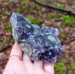 Amethist met Stalachtiet ogen, Ophalen of Verzenden, Mineraal