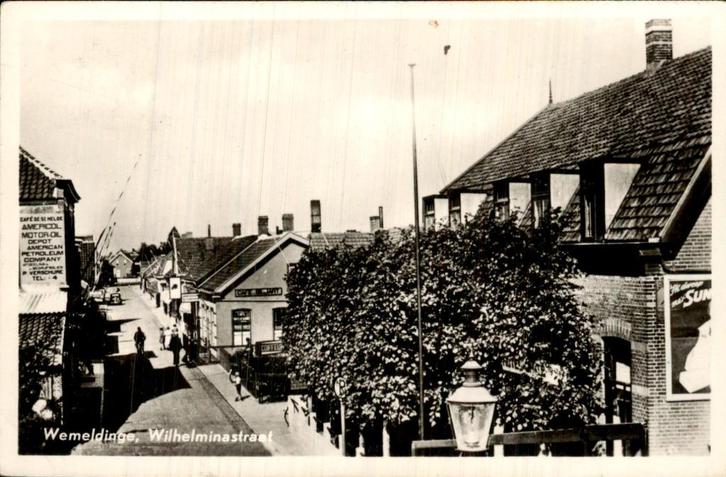 Wemeldinge- Wilhelminastraat, Verzamelen, Ansichtkaarten | Nederland, Gelopen, Zeeland, Voor 1920, Ophalen of Verzenden