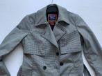 Zwart/wit trenchcoat Superdry jas maat 38, Maat 38/40 (M), Superdry, Zwart, Ophalen of Verzenden