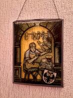Schoenmaker glas in lood, Antiek en Kunst, Antiek | Wandborden en Tegels, Ophalen of Verzenden