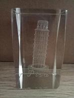 Hologram toren van Pisa Italië. Glas. 8/5 cm., Verzamelen, Nieuw, Ophalen of Verzenden