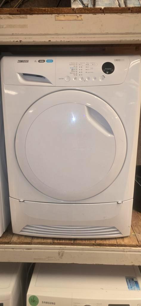 Zgan Zanussi 8kg XXL condensdroger met garantie, Witgoed en Apparatuur, Wasdrogers, Zo goed als nieuw, Condens, 6 tot 8 kg, 85 tot 90 cm