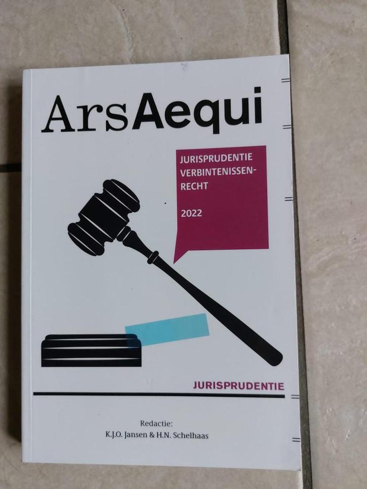 ArsAequi Jurisprudentie Verbintenissenrecht 2022, Boeken, Studieboeken en Cursussen, Zo goed als nieuw, HBO, Beta, Ophalen of Verzenden