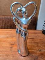 Zilverkleurig Liefdespaar, Liefde Beeld, Ophalen of Verzenden, Gebruikt, Mens