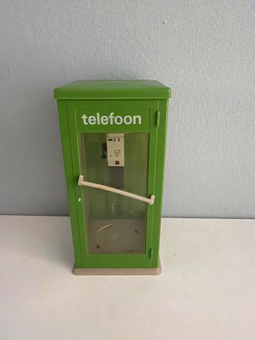 Vintage PTT telefooncel spaarpot Holdi BV Heythuysen,(12 cm) beschikbaar voor biedingen
