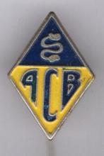 ACB A.C.B. zilverkleurig voetbalclub speldje ( Z_001 ), Verzamelen, Speldjes, Pins en Buttons, Verzenden, Zo goed als nieuw, Sport