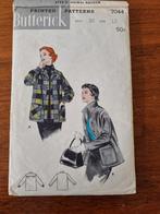 Vintage naaipatroon butterick 7044 jas, Ophalen of Verzenden, Zo goed als nieuw, Vrouw, Overige merken