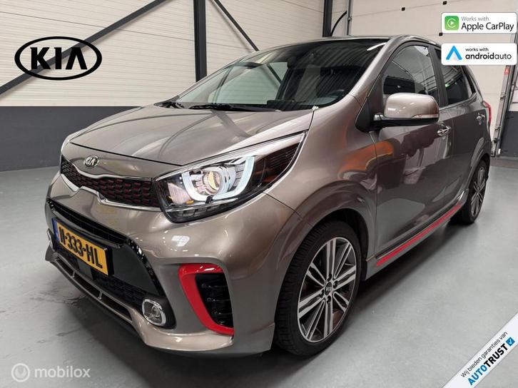 Kia Picanto 1.2 GT-Line Carplay|Leer|Cruise|Clima|Trekh, Auto's, Kia, Bedrijf, Te koop, Picanto, ABS, Achteruitrijcamera, Airbags