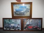 4 st. klassiek lijst met de foto;s oldtimer Mercedes ., Verzamelen, Ophalen of Verzenden, Zo goed als nieuw
