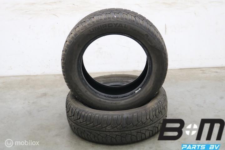 2 x 2056016 92H Uniroyal MS Plus 77 met 5mm 205 60 16, Auto-onderdelen, Banden en Velgen, Band(en), Gebruikt