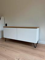 Besta TV-meubel met eiken blad, Huis en Inrichting, Kasten | Dressoirs, Ophalen, Gebruikt, 100 tot 150 cm, Eikenhout