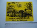 sticker oud ST OEDENRODE kasteel henkenshage Olat wandel, Verzenden, Zo goed als nieuw, Bedrijf of Vereniging