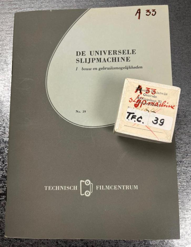 De UNIVERSELE SLIJPMACHINE - filmstrook HEMBRUG Zaandam, Boeken, Techniek, Zo goed als nieuw, Overige onderwerpen, Ophalen of Verzenden