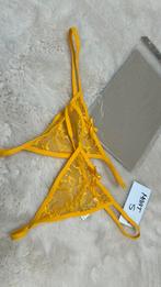 Super leuke strings 2 st Maat S Kleur geel Nieuw, Ophalen of Verzenden, Geel, String