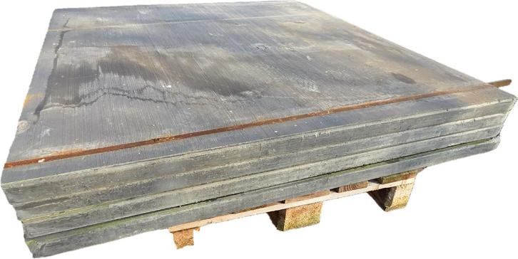 4 Kunststof Steenschotten  145 x 155 x 5 cm - nr: D74, Tuin en Terras, Palen, Balken en Planken, Zo goed als nieuw, Overige typen