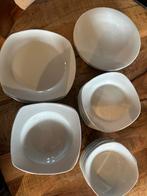 Bordenset - Diverse witte borden, Ophalen, Gebruikt, Keramiek, Effen