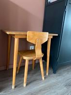 Vintage Schilte kinderbureau met stoeltje – schoolmeubel, Ophalen, Gebruikt, Tafel(s) en Stoel(en)