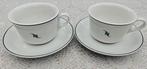 2x kop en schotel Nespresso cappucino/koffie, Huis en Inrichting, Keuken | Servies, Ophalen of Verzenden, Porselein, Overige stijlen