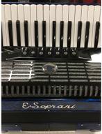 Nieuwe E-Soprani 72 bas accordeons, Muziek en Instrumenten, 72-bas, Nieuw, Toetsaccordeon, Met riemen