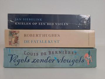 Jan Siebelink - Robert Hughes - Louis de Bernieres beschikbaar voor biedingen