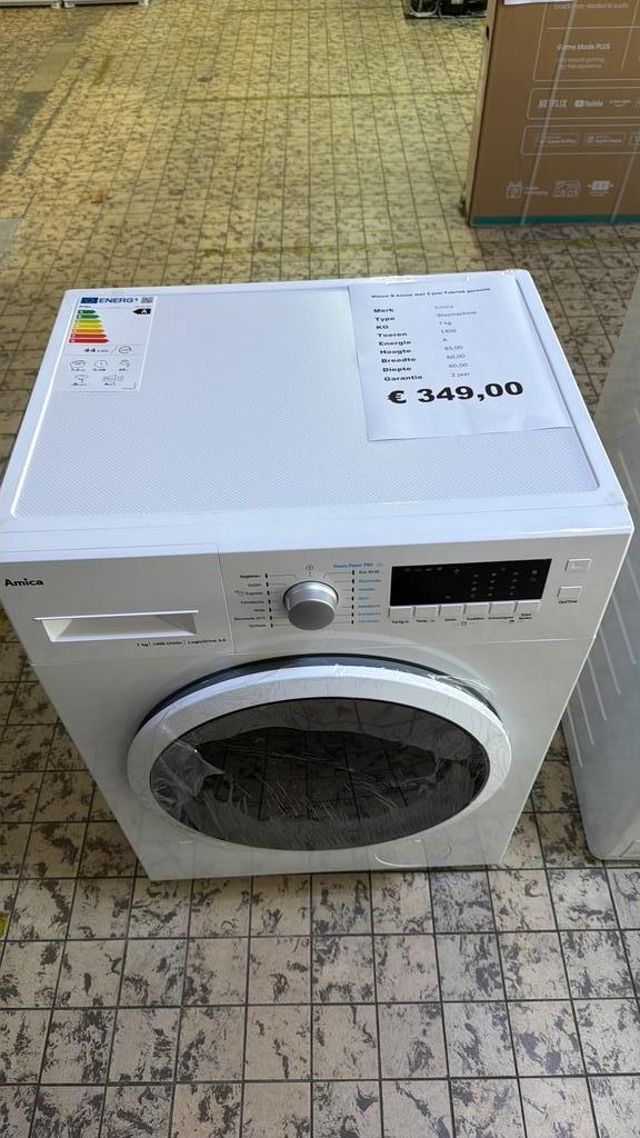 Amica wasmachine 7 kg 1400 toeren nieuw, Witgoed en Apparatuur, Wasmachines, Nieuw, Voorlader, 6 tot 8 kg, Minder dan 85 cm, 1200 tot 1600 toeren