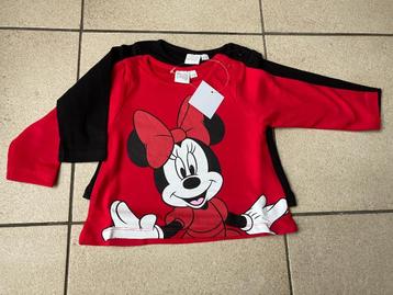 Nieuwe set longsleeves Minnie Mouse - Maat 62 / 68 beschikbaar voor biedingen
