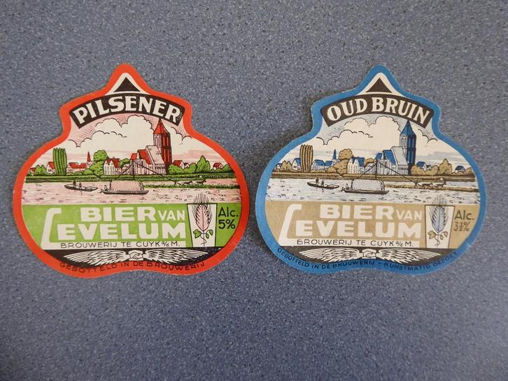 Bier etiketten Cevelum - Cuijk, Verzamelen, Biermerken, Nieuw, Overige typen, Overige merken, Ophalen of Verzenden