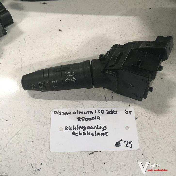 Nissan Almera 1.5 B 3drs 2005 2500014 Richtingaanwijzer comb, Auto-onderdelen, Dashboard en Schakelaars, Gebruikt, Ophalen of Verzenden