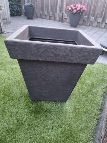 Kunststof plantenbak/bloempot voor buiten 40x40cm beschikbaar voor biedingen