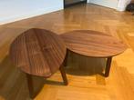 Ikea Stockholm - bijzettafel salontafel set - walnootfineer, 50 tot 100 cm, Ophalen of Verzenden, Zo goed als nieuw, Minder dan 50 cm