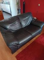 2 gratis leren banken, Ophalen, Gebruikt, Driepersoons, 75 tot 100 cm