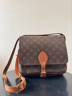 Vintage Louis Vuitton Cartouchière MM Canvas, Overige merken, Gebruikt, Bruin, Ophalen of Verzenden