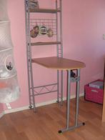 Inklapbare tafel met rek, Huis en Inrichting, Bureaus, Ophalen of Verzenden, Gebruikt, Bureau