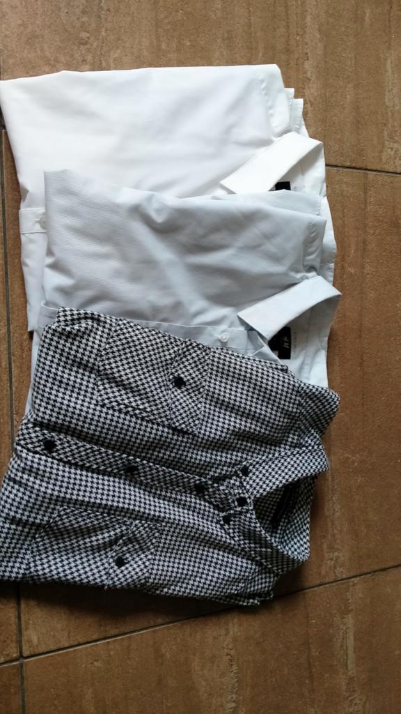 3 overhemden slim fit lange mouw 2x easy iron, Kleding | Heren, Overhemden, Nieuw, Halswijdte 43/44 (XL), Wit, Ophalen