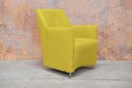 ZGANieuw groengele stoffen Leolux Galathea design fauteuil, Leolux, Leolux, Design, 75 tot 100 cm