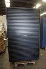 Zwarte archiefkast, roldeurkast, kantoorkast, dossierkast, Gebruikt, 100 tot 150 cm, Meerdere deuren, Ophalen of Verzenden