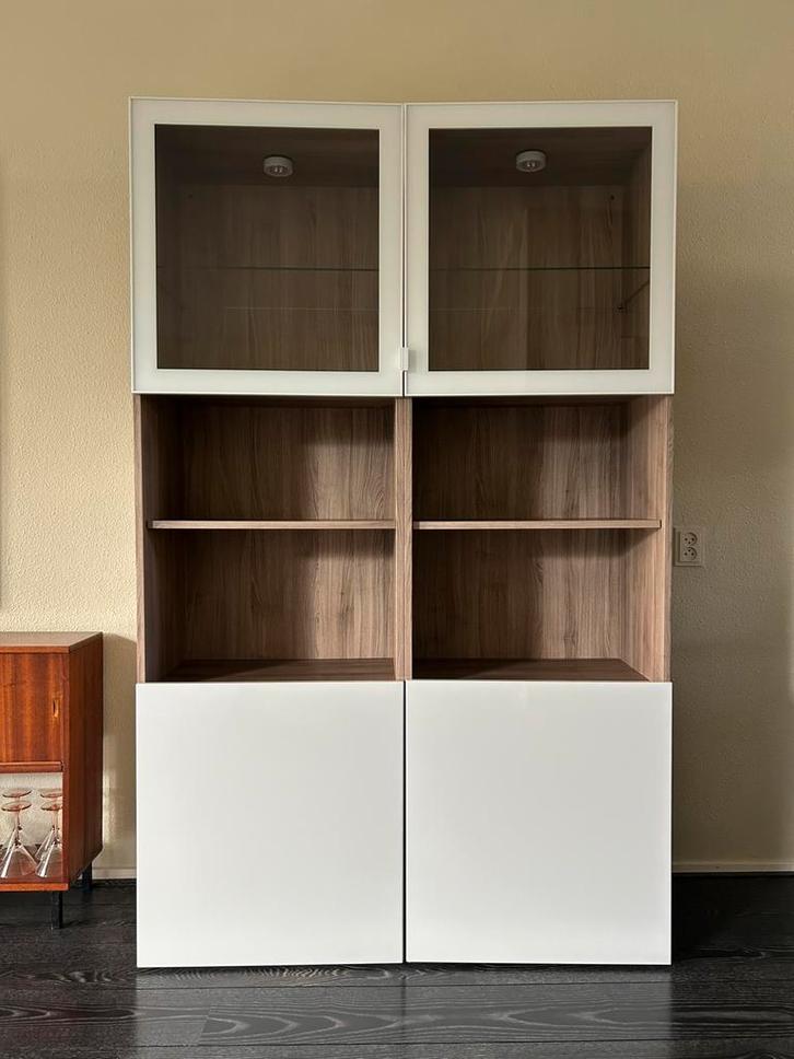 IKEA BESTA kasten set vitrinekasten etalagekasten, Huis en Inrichting, Kasten | Vitrinekasten, Gebruikt, 150 tot 200 cm, 50 tot 100 cm