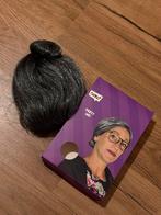 Grijze pruik met knotje, Sieraden, Tassen en Uiterlijk, Uiterlijk | Haarverzorging, Ophalen of Verzenden, Zo goed als nieuw, Pruik of Haarverlenging
